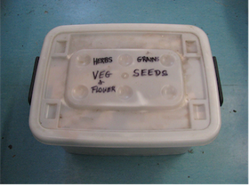 Vermin proof seed box
