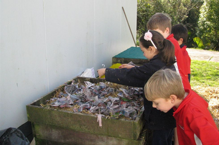 Compost making at Clifton Terrace School